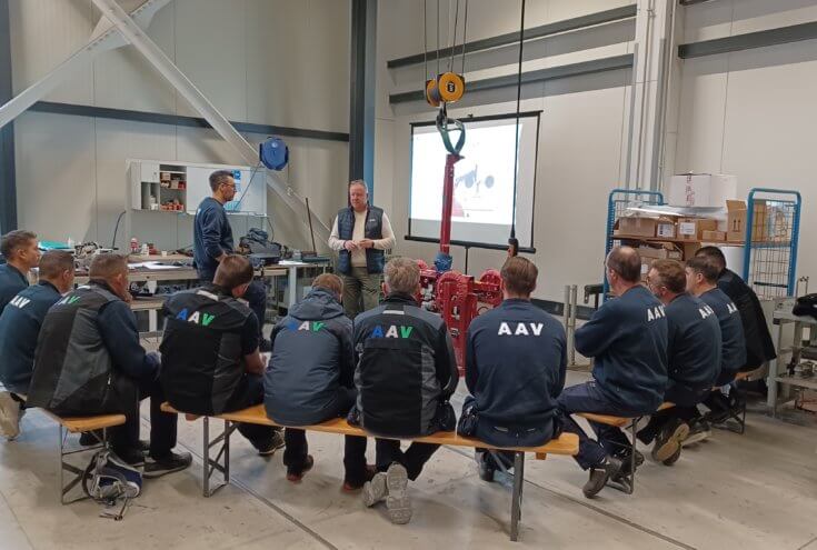 Formation continue de l’équipe de montage AAV Contractors à Plan-les-Ouates